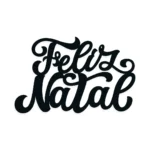 Recorte de Frase em MDF Feliz Natal para Decoração Natalina - Imagem 2