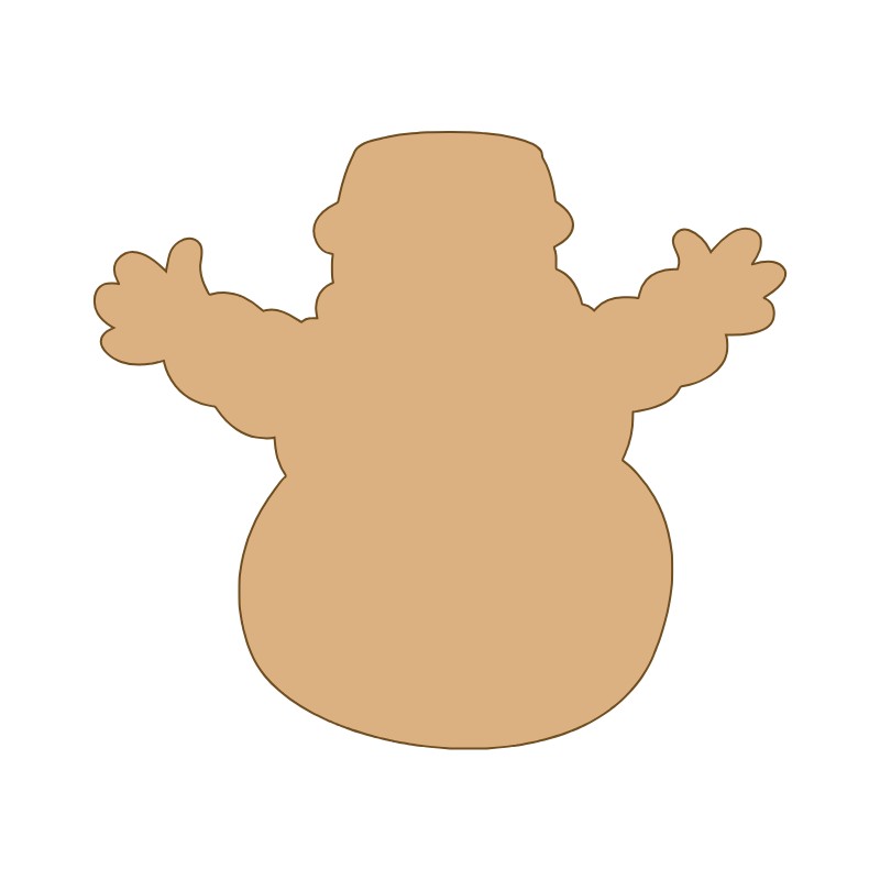 aplique-mdf-e-acrilico-boneco-de-neve-de-natal-bavelle.jpg Aplique MDF e Acrílico Boneco de Neve de Natal - Imagem 1
