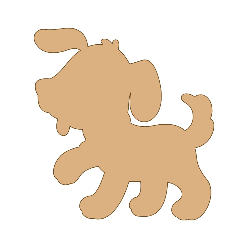 aplique-mdf-e-acrilico-cachorrinho-brincalhao-silhueta-bavelle.jpg Aplique MDF e Acrílico Cachorrinho Brincalhão Silhueta - Imagem 1