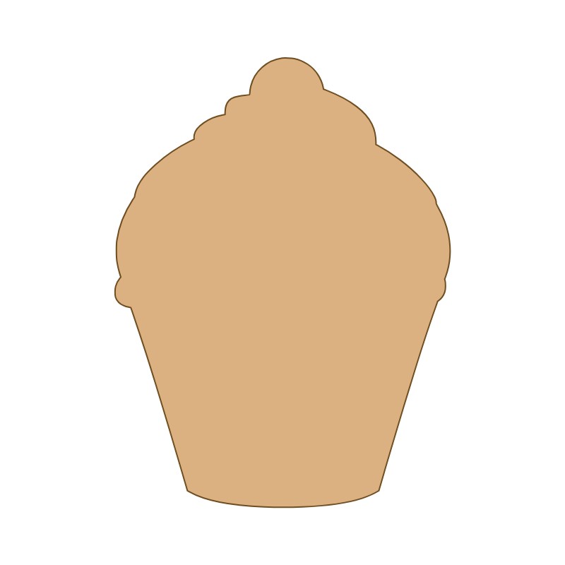 aplique-mdf-e-acrilico-cupcake-com-cereja-bavelle.jpg Aplique MDF e Acrílico Cupcake com Cereja - Imagem 1