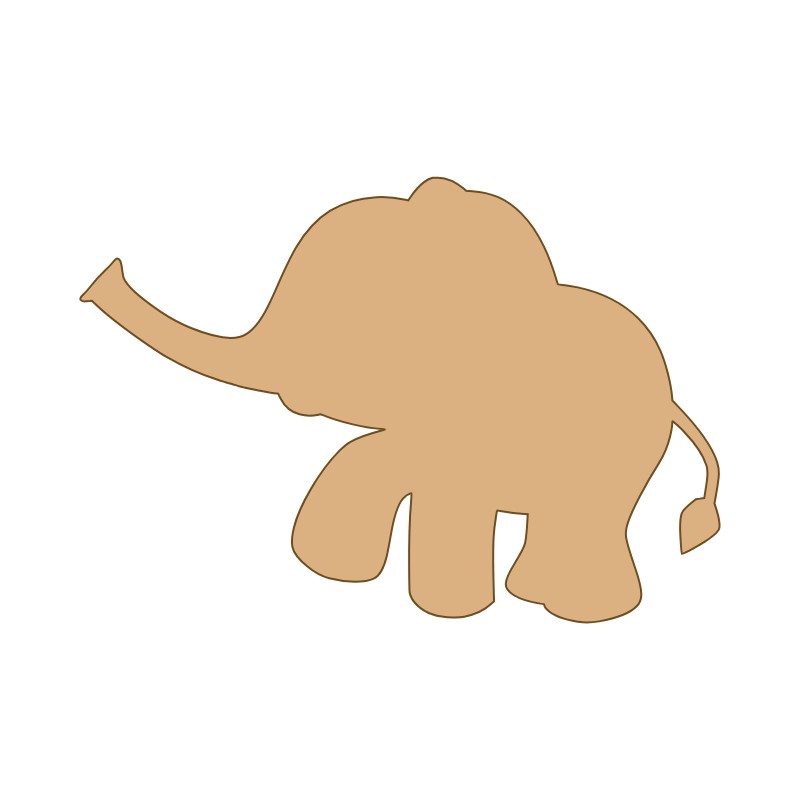 aplique-mdf-e-acrilico-elefante-baby-silhouette-bavelle.jpg Aplique MDF e Acrílico Elefante Baby Silhouette - Imagem 1
