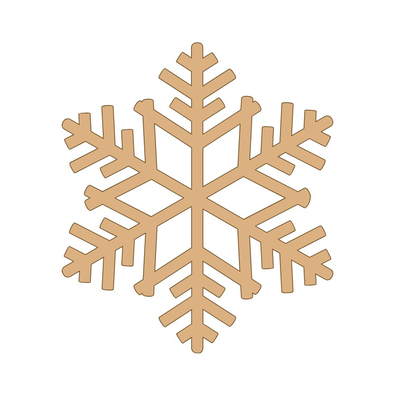 aplique-mdf-e-acrilico-floco-de-neve-geometrico-bavelle-1.jpg Aplique MDF e Acrílico Floco de Neve Geométrico - Imagem 1