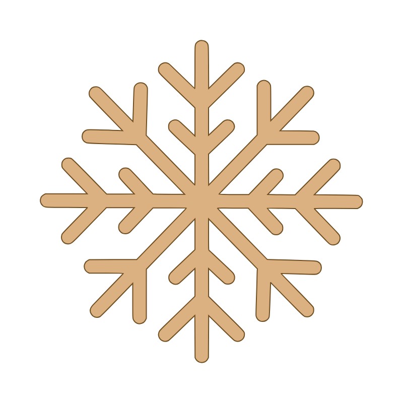 aplique-mdf-e-acrilico-floco-de-neve-inverno-bavelle.jpg Aplique MDF e Acrílico Floco de Neve Inverno - Imagem 1